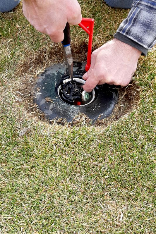 Repairing Sprinkler Head